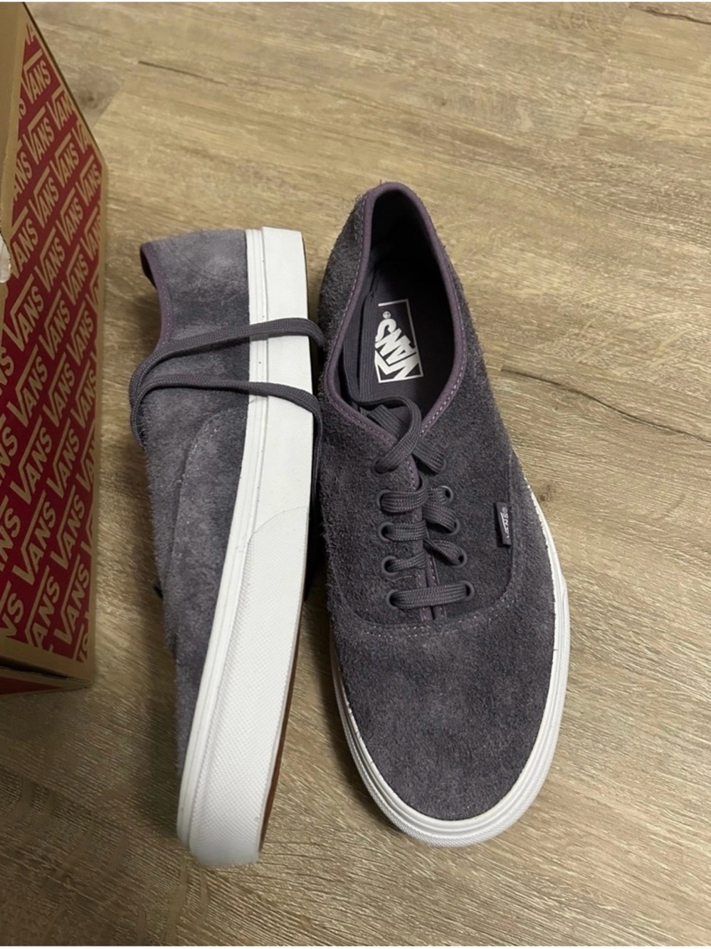 Vans Gray Suede Low-Top Sneakers